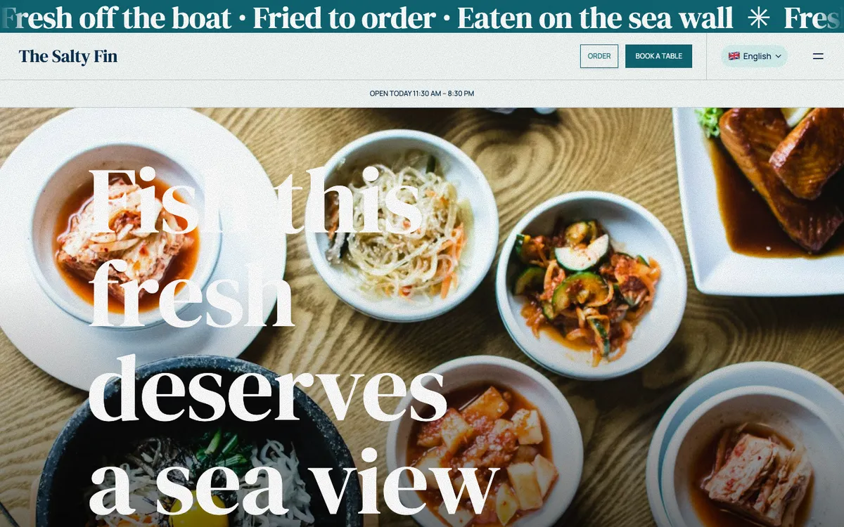 The The Salty Fin website
