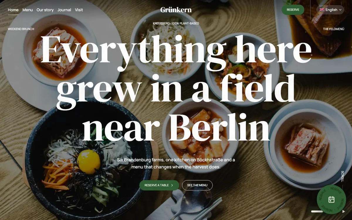 The Grünkern website